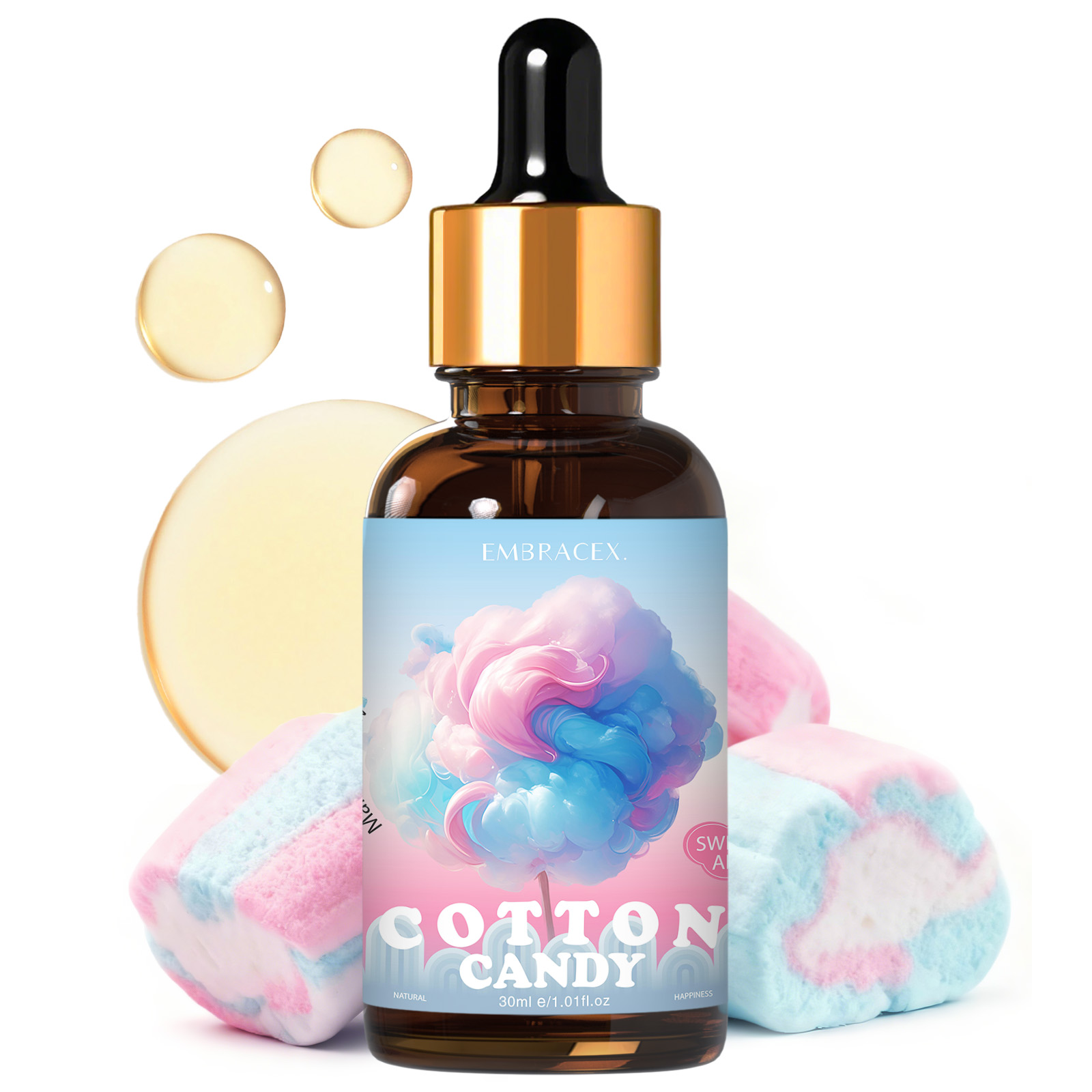 Candle Making Fragrance Oils - Olio Essenziale di Zucchero Filato 30ml,