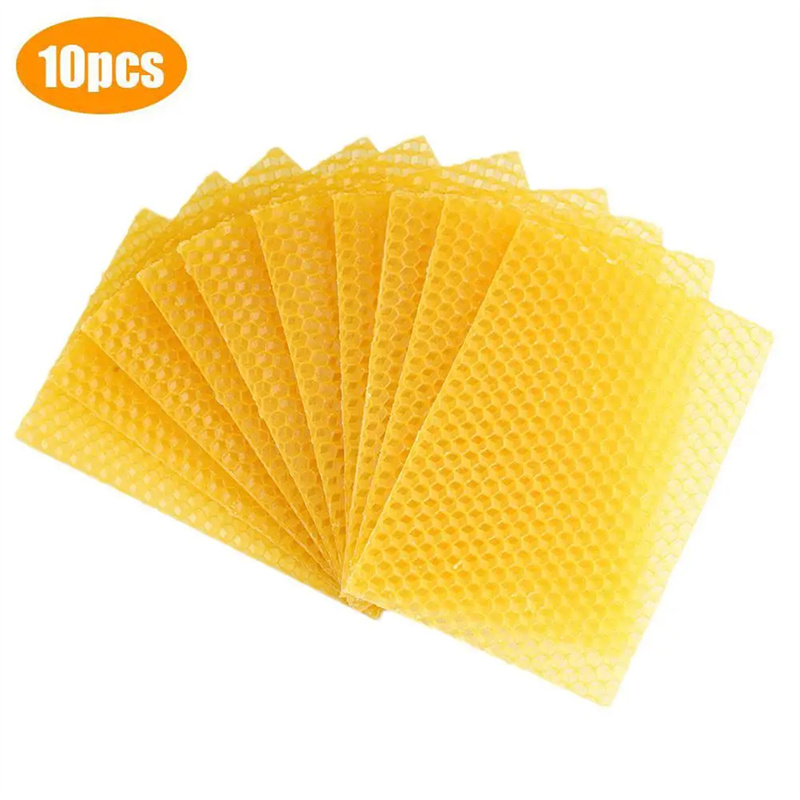 Candle Making Kit Beeswax - 10 Fogli di Cera d'Api per