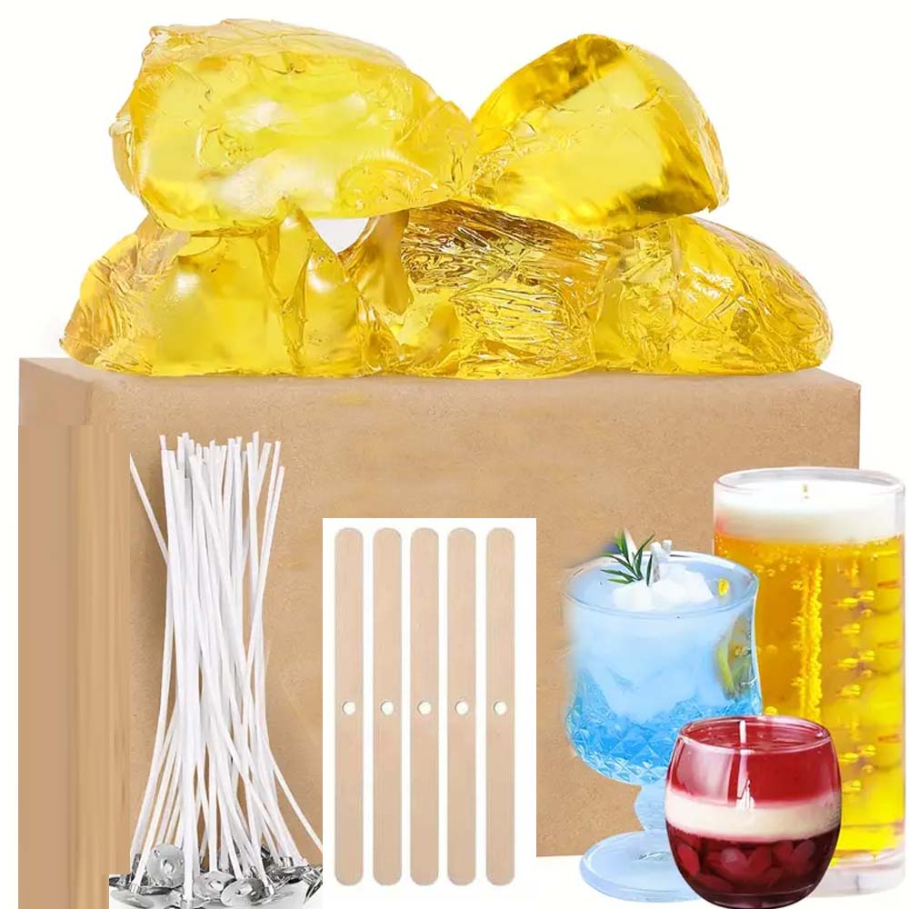 Candle Making Wicks - Kit di cera gelatina gelatinosa gialla