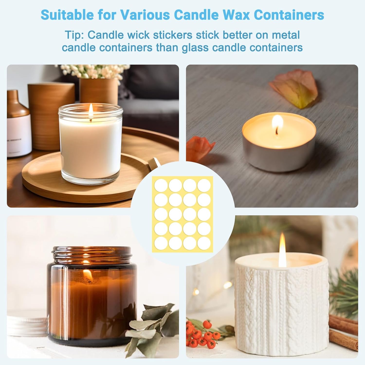 400PCS/100PCS Adesivi per stop - Candle Making Wicks recensione e prezzo