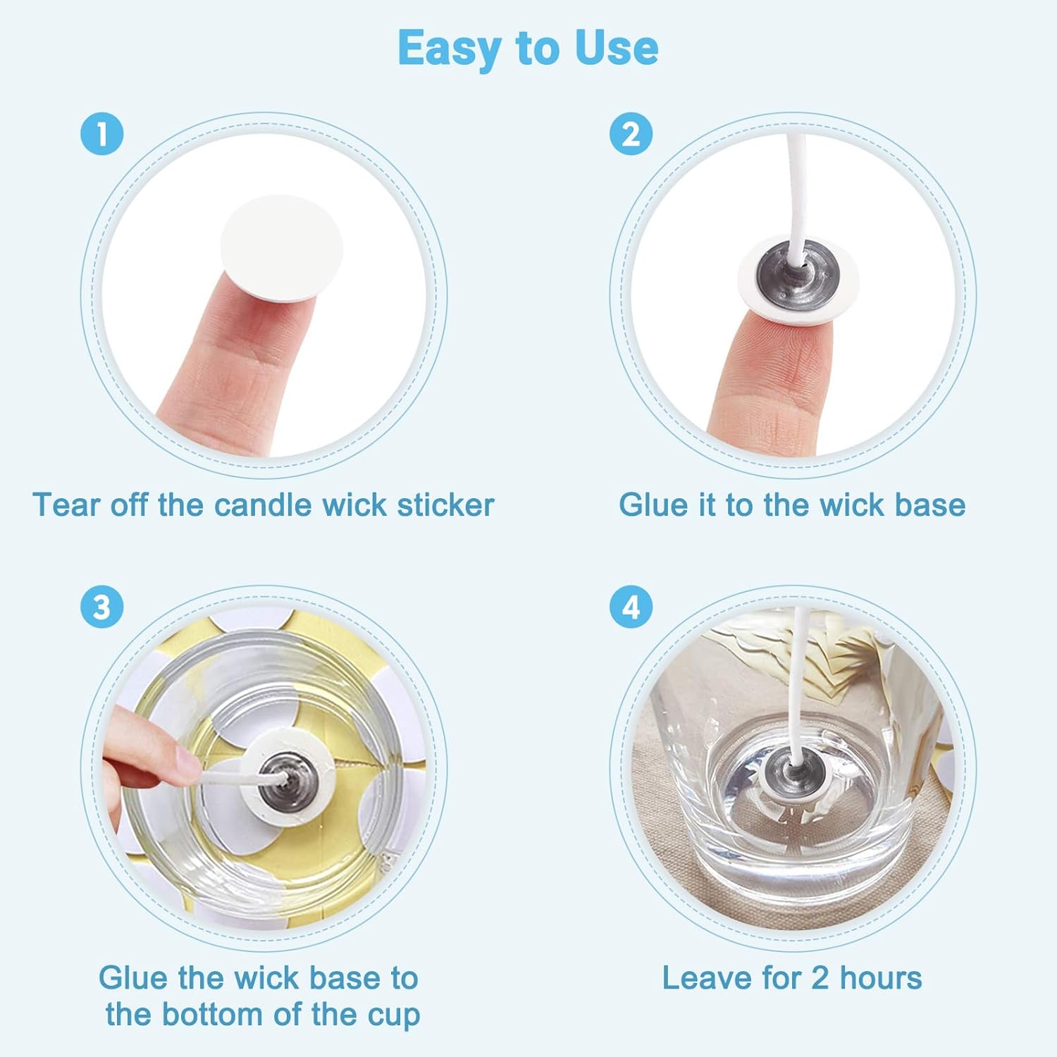 400PCS/100PCS Adesivi per stop - Candle Making Wicks recensione e prezzo