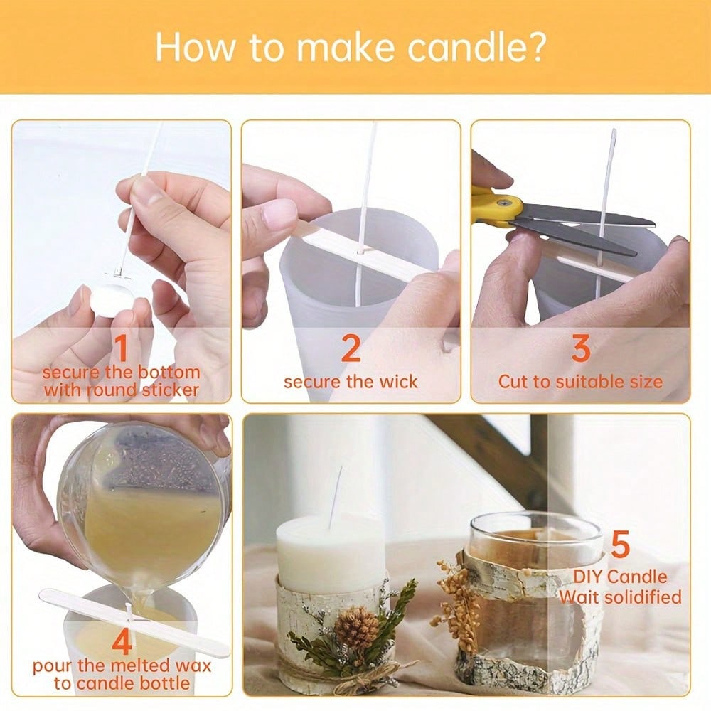 5/10/20/30/50 pezzi Set di Str - Candle Making Wicks recensione e prezzo