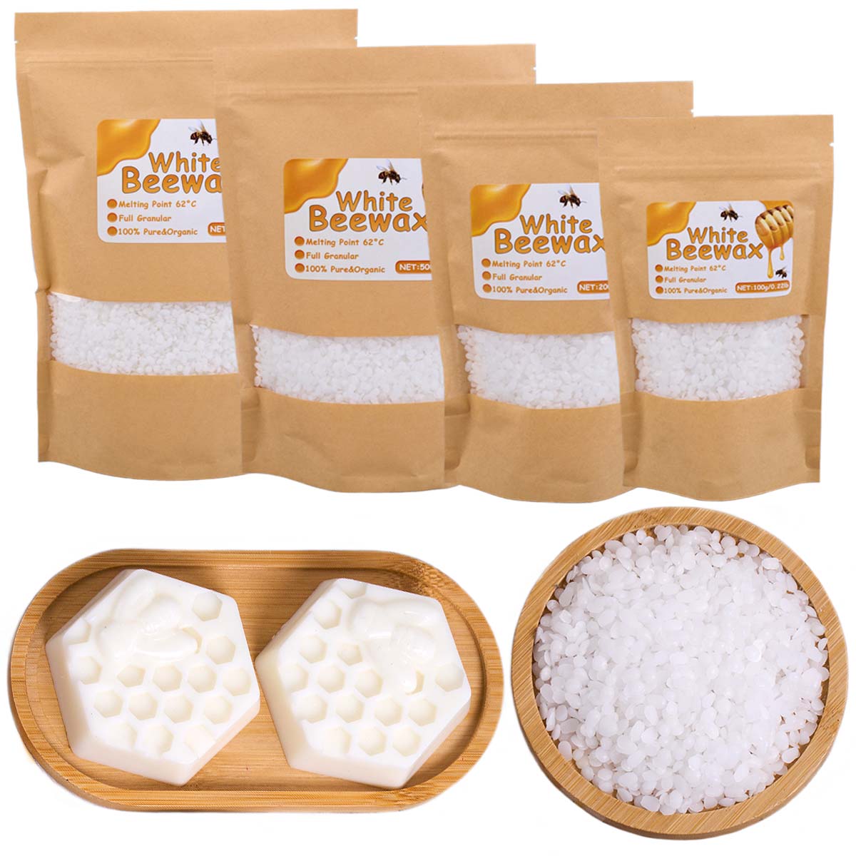 Cera d'api bianca Pura candela - Candle Making Wicks recensione e prezzo