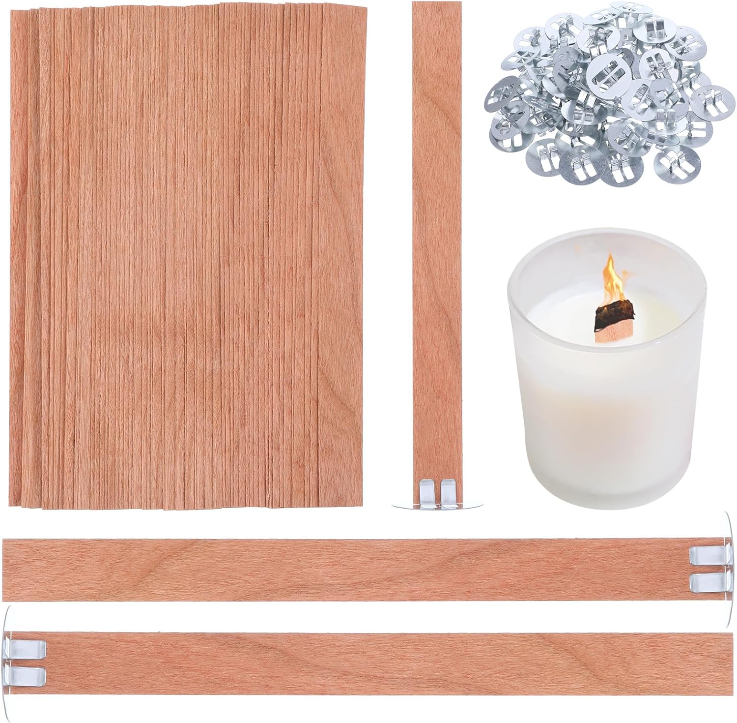 60 Stoppini in Legno per Cande - Candle Making Wicks recensione e prezzo